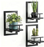 Sbosbo Floating Shelves for Wall, Plant Shelf Indoor, Wall Planters for Indoor by SBOSBO