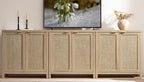SICOTAS Rattan Cabinet Sideboard Buffet Storage Cabinet - Image 10