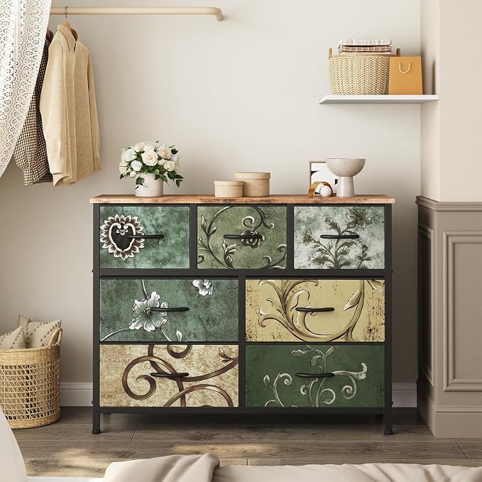 Sweetcrispy 7 Drawer Dresser, Fabric Storage Tower Organizer - Image 7