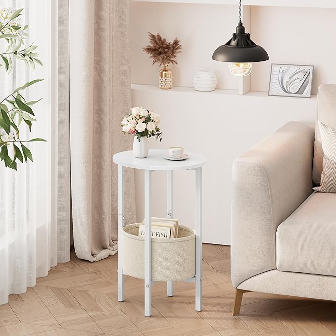 Vagusicc Round Side Table End Table - Image 2