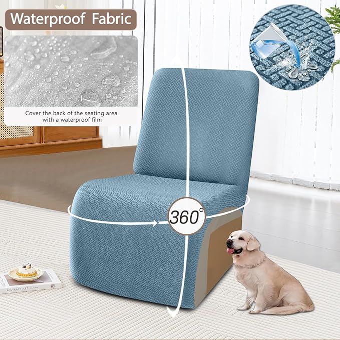ALIECOM 100% Waterproof Recliner Sectional Couch Covers L Shape Stretch Corner - Image 4