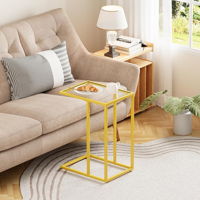 C Table Side End Table, Small C Shaped Table - Image 6