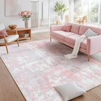 RELEANY Washable Area Rugs 8'x10' Non-Slip Modern Abstract Soft - Image 4