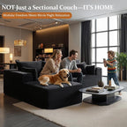 108" Oversized Cloud Sectional Couch, Comfort U Shaped Sofa - Image 4
