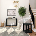 Plank+Beam Forma Console Table, 46 Inch, Solid Wood Sofa Table, Entryway Table - Image 5