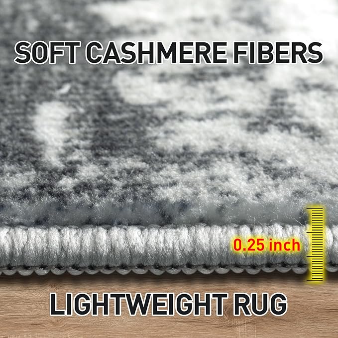 8x10 Area Rugs Washable Rug: Large Modern Abstract Living Room Rug Soft - Image 4