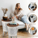 RUSTOWN Farmhouse Accent End Table, Rustic Antique Galvanized Side Coffee or - Image 6