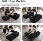 Avenco 35.4” Left-Arm Facing Modular Sofa Seat, Individually Wrapped Coil - Image 3
