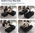Avenco 35.4” Right-Arm Facing Modular Sofa Seat, Individually Wrapped Coil - Image 3