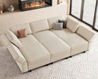 Belffin 88.6" Modular Sectional Sofa by Belffin