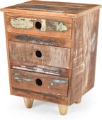 End Table Recycled Wood Nightstand, Side Table - Image 4
