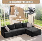 Hobestluk Modular Sectional Sofa Couches L-Shape Couch 3 Seat Modular Sofa - Image 7