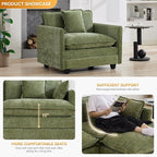 WUTUTUEE 41'' Modern Chenille Oversized Chair, Upholstered Accent Living Room - Image 3