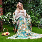 LUTBM Boho Throw Blanket for Bed Cotton Summer Blankets Twin Size for Bedroom - Image 5
