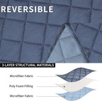 Easy-Going Oversized Loveseat Recliner Cover, Reversible Couch Cover - Image 5