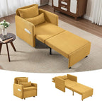 Iroomy 5-Level Adjustable Convertible Sleeper Chair, 3-in-1 Corduroy Pull Out by Iroomy