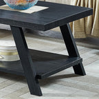 Roundhill Furniture Athens Contemporary 3-Piece Wood Shelf Coffee Table Set - Image 5