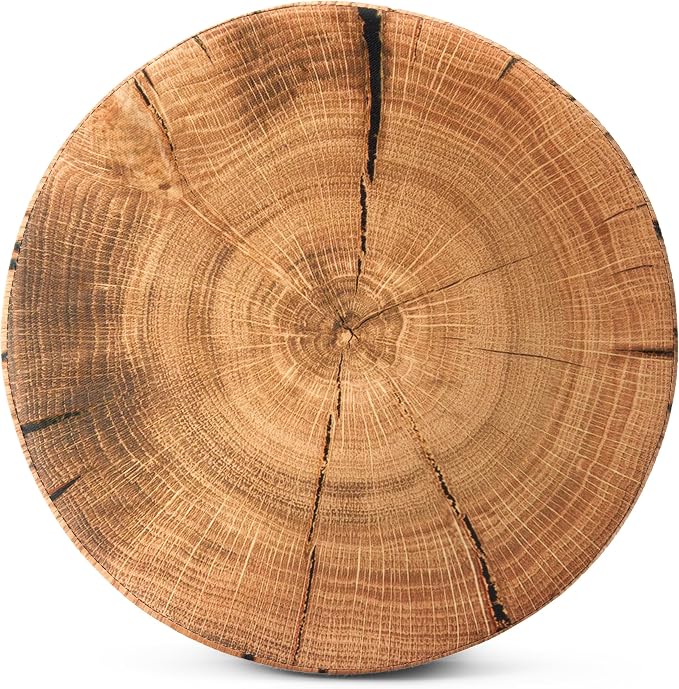 Sorbus Tree Stump Stool, Toy Storage Ottoman 15 Inch Fake Tree Stumps Log Stool - Image 9