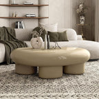 24/7 Shop at Home Kavren Modern 37-inch Oval Glossy Low Profile Coffee Table - Image 4