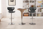 Roundhill Furniture Masaccio Cushioned Leatherette Upholstery Airlift Swivel - Image 2