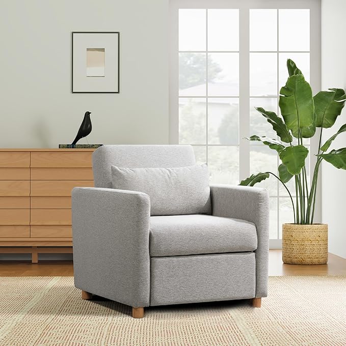 Serta® Corwin 36" Convertible Accent Chair, Dreamcoil® Comfort, FingerGuard® by SertaDreamConvertibles