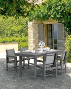 SERWALL 5 Piece Patio Dining Sets, Outdoor HDPE Dining Furniture Set - Image 7