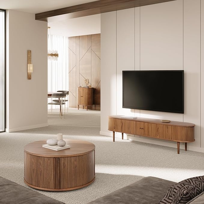 WERMO 28'' Fluted Bar Cabinet - Image 7