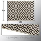 SAND MINE Waterproof Outdoor Rug 9x12 ft, Plastic Reversible Rug, Modern Area - Image 2