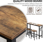 Finnhomy 52.7" Industrial Bar Table Set - Image 6