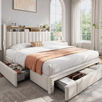 EnHomee Upholstered Full Bed Frame - Image 8