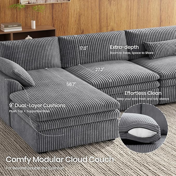 Belffin Large Modular Sectional Sofa - Image 5