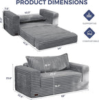 MAXYOYO Convertible Sofa Bed, 2 in 1 Folding Couch Bed - Image 2