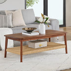 Alaterre Furniture Calais 48 Inch Rectangular Solid Wood Coffee Table - Image 2