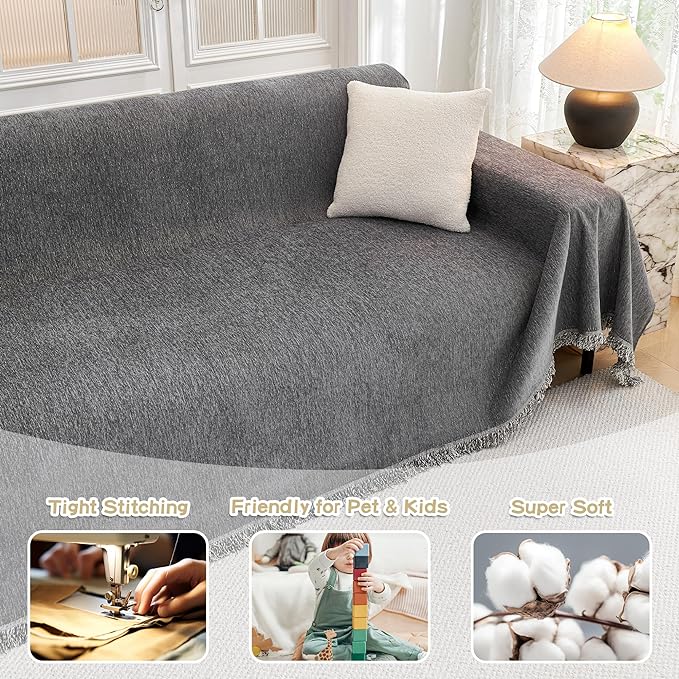 MYSKY HOME Oversized Couch Cover Sofa Covers Couch Covers - Image 2