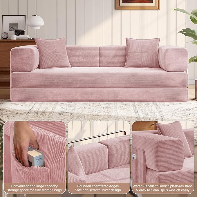 MoonSpeak 78.8''Sleeper Couch Bed - Image 5