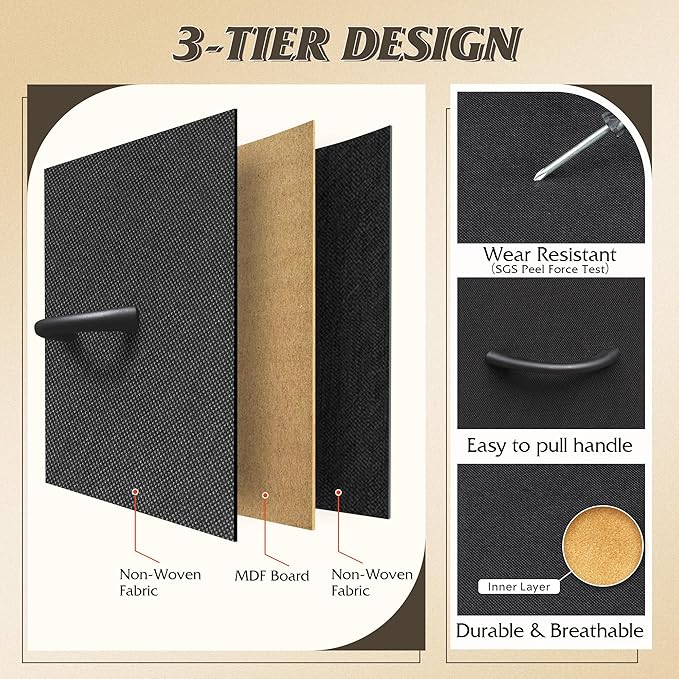 WLIVE 9-Drawer Dresser, Fabric Storage Tower - Image 6