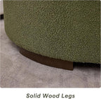 29.5 Inch Round Storage Ottoman Coffee Table, Modern Circle Coffee Table - Image 5