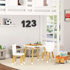 UTEX Kids Wood Table and Chair Set, Kids Play Table - Image 6