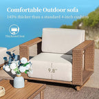 SUNSHINE VALLEY L Shaped Patio Furniture, Outdoor Sectional Sofa - Image 3