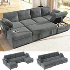 Ihanherry 6-Seater Large Sectional Sofa Bed by iHanHerry