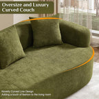 Oversized Sectional Sofa for Living Room, Modern Luxury Plush Chenille 4-Seater - Image 6