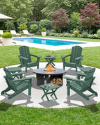 SERWALL Folding Outdoor Side Table Set of 4, Small Adirondack Side Table - Image 11