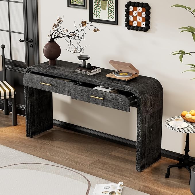 59'' Retro Console Table Sofa Table Entryway Table - Image 3