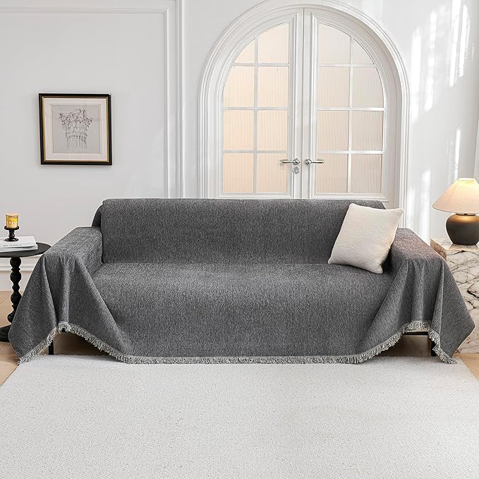 MYSKY HOME Oversized Couch Cover Sofa Covers Couch Covers by MYSKYHOME