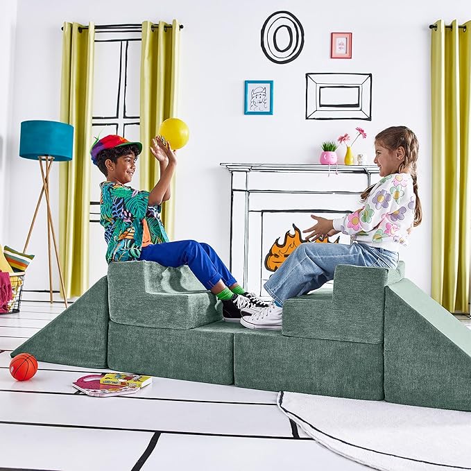 Yourigami Kids and Toddler Play Gym, Playroom Couch Set, Durable Modular Design by Yourigami