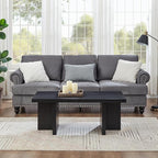 Roundhill Furniture Mchome 3-Piece Coffee Table Set, Coffee Table and Two End - Image 4