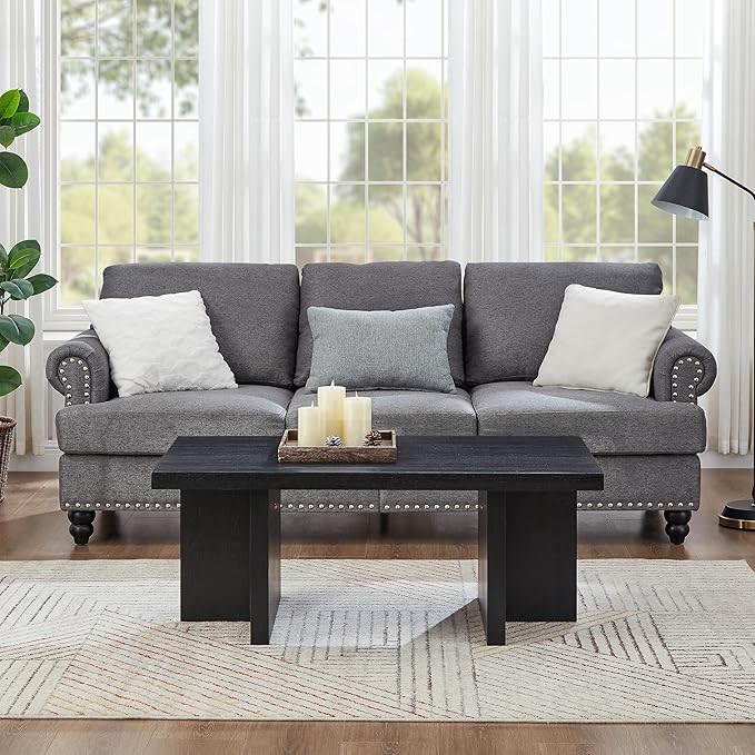 Roundhill Furniture Mchome 3-Piece Coffee Table Set, Coffee Table and Two End - Image 4