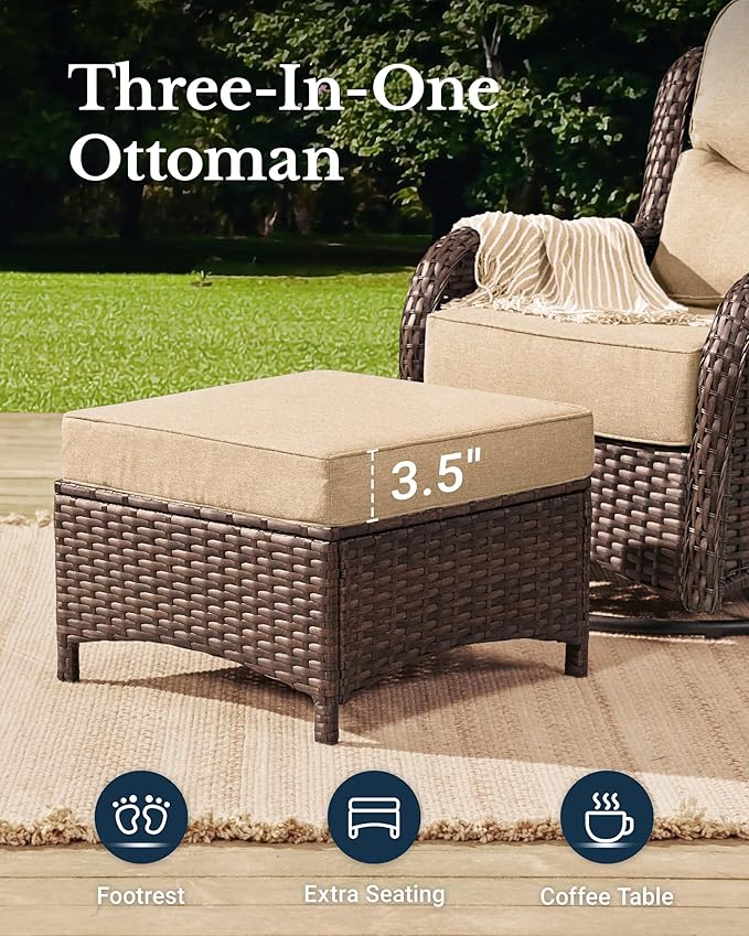 HILLGA Luxury High Back Patio Furniture Set - Image 6
