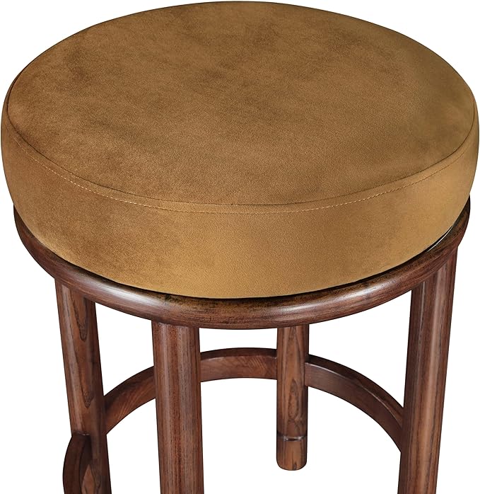 Meridian Furniture 978Saddle-C Monette Collection Art Deco Counter Stool - Image 5