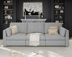 115'' Oversized Modular Sectional Sofa, Solid Wood Frame Sofa, Removable by Kalafini